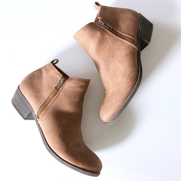 girls tan ankle boots